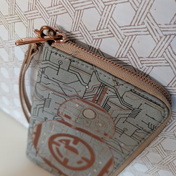 Disney Star Wars Galaxy's Edge BB-8/R2-D2 Light Up Phone Case Wallet - Picture 2 of 13